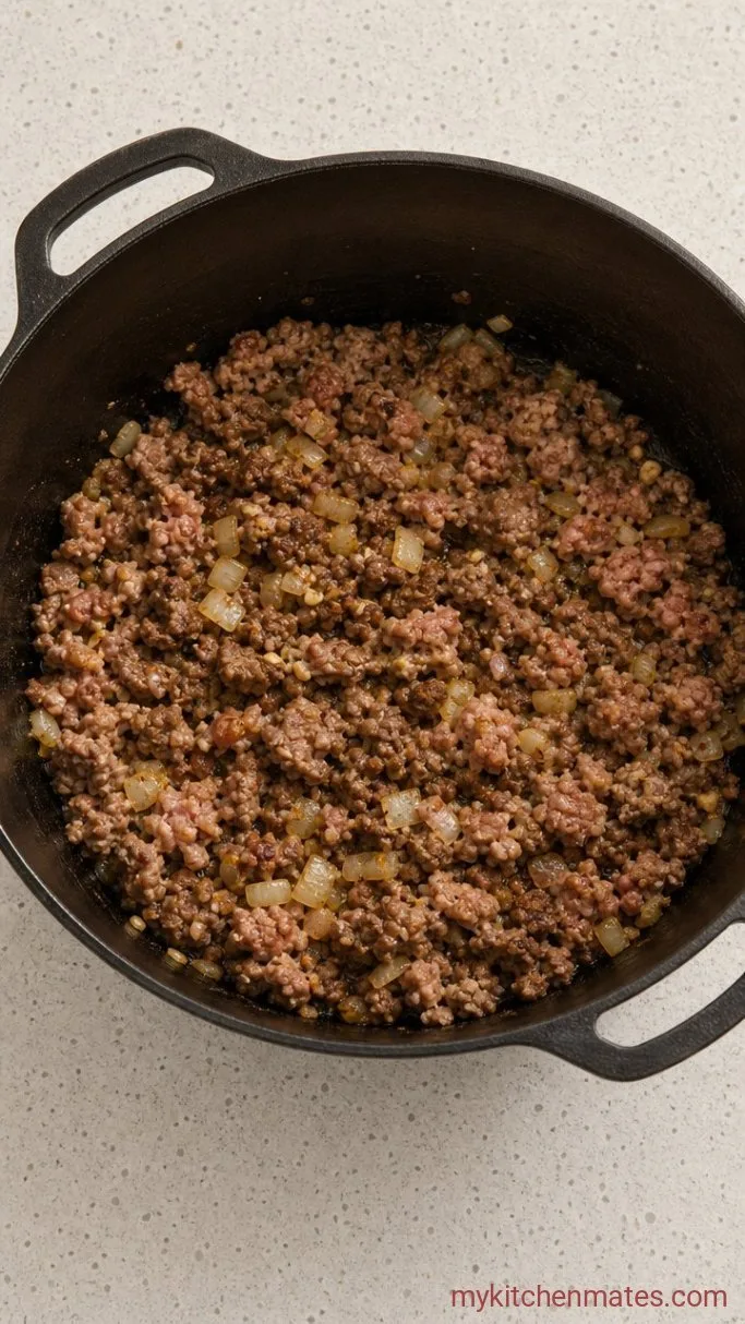 Step 1: Brown the Meat and Aromatics