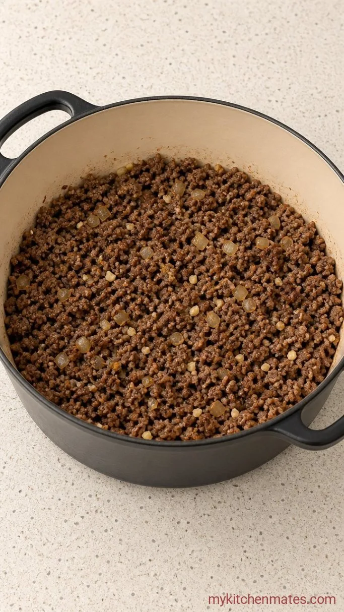 Step 1: Brown the Meat and Aromatics