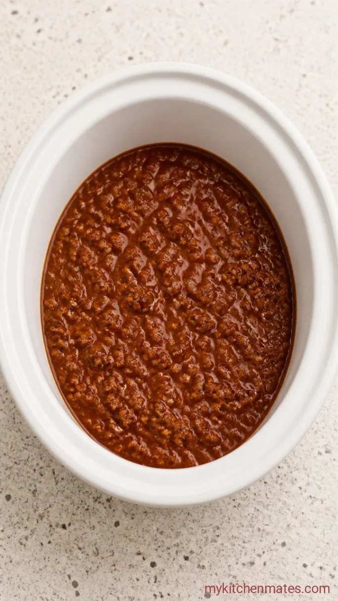 No-Boil Slow Cooker Lasagna Step 1: Brown the Meat and Simmer the Sauce