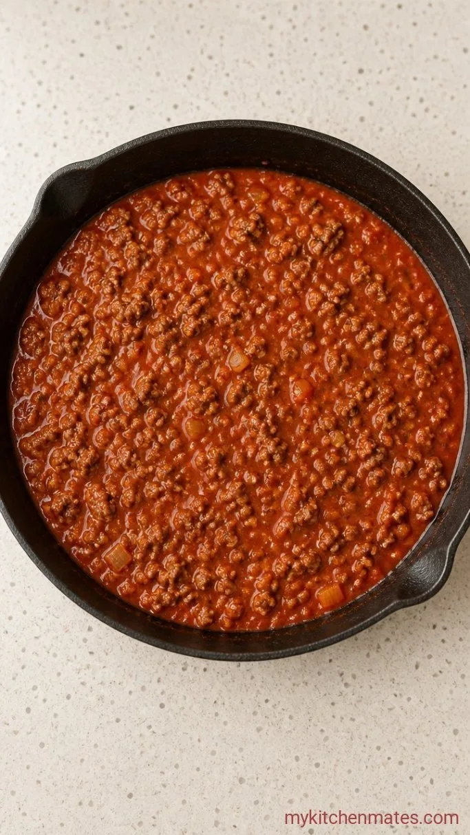 Step 1: Brown the Meat Sauce
