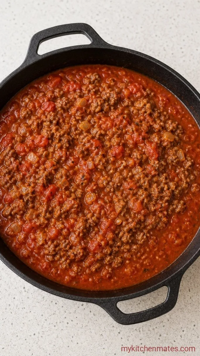 Step 1: Brown the Meat Sauce