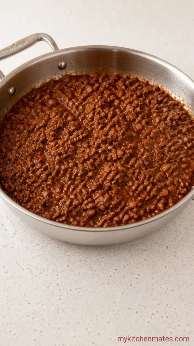 Step 1: Brown the Meat Sauce
