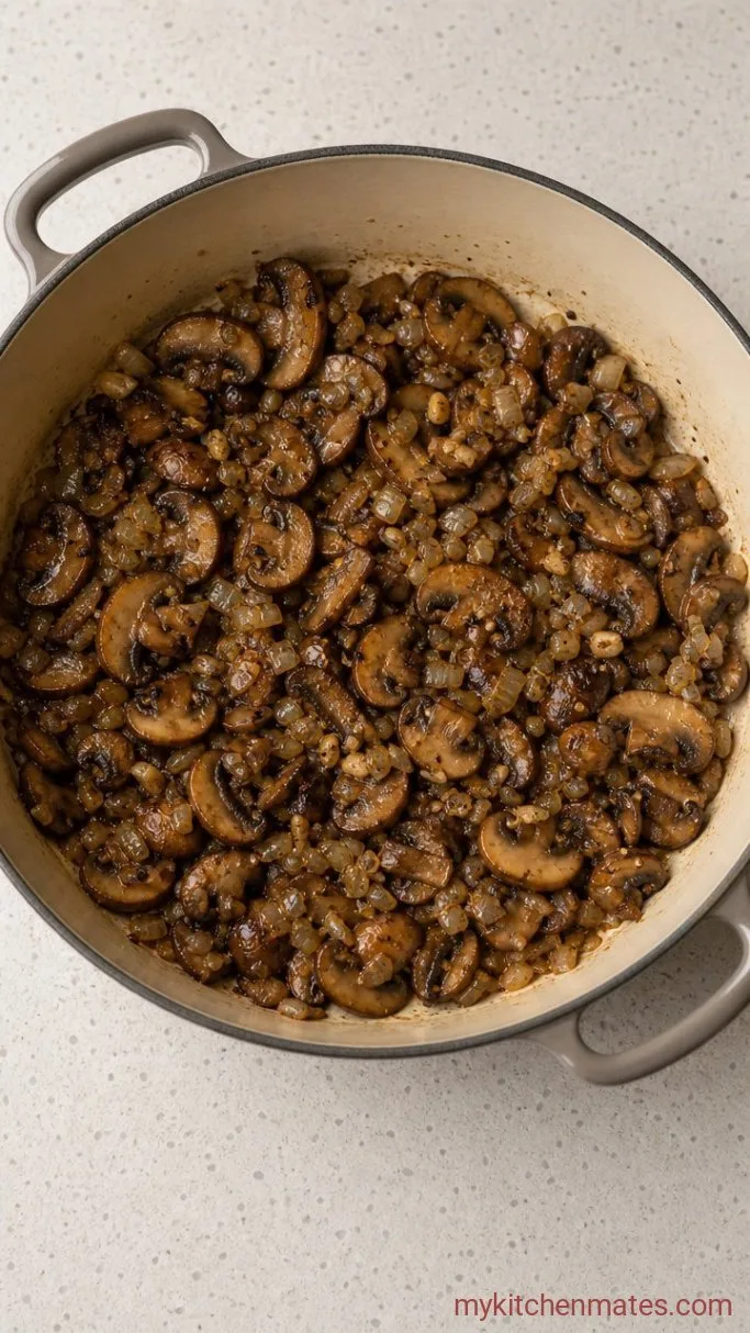 Creamy Mushroom Bisque in 40 Minutes Step 1: Brown the Mushrooms and Aromatics
