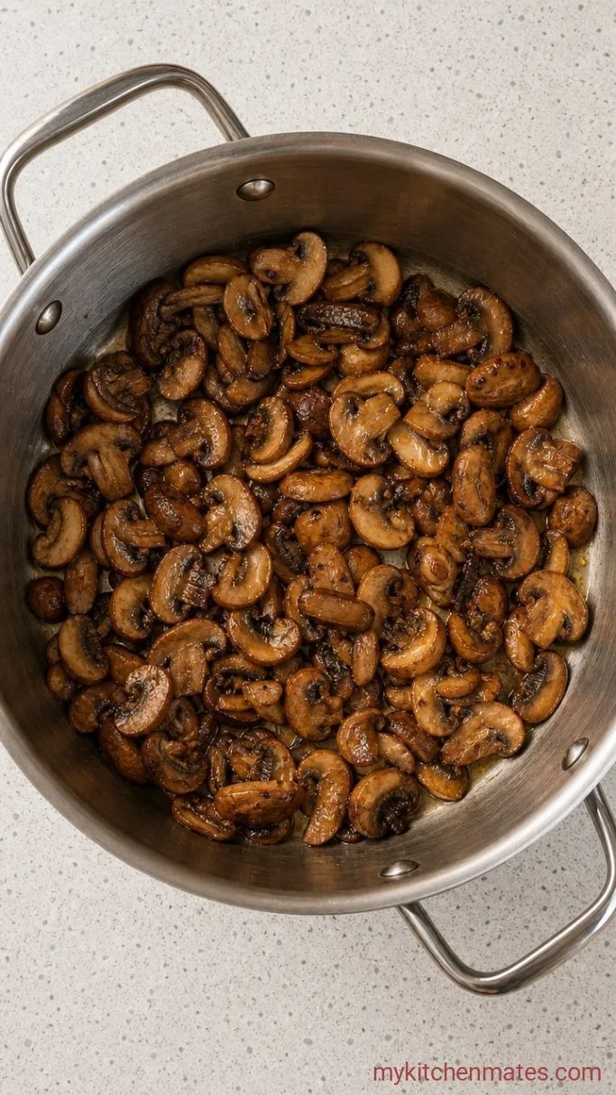30-Minute Creamy Golden Mushroom Soup Step 1: Brown the Mushrooms