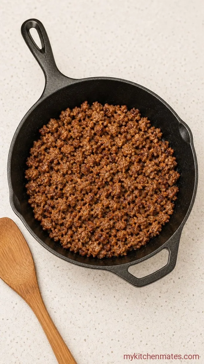 Quick Sausage Pancake Muffins (Make-Ahead Breakfast) Step 1: Brown the Sausage