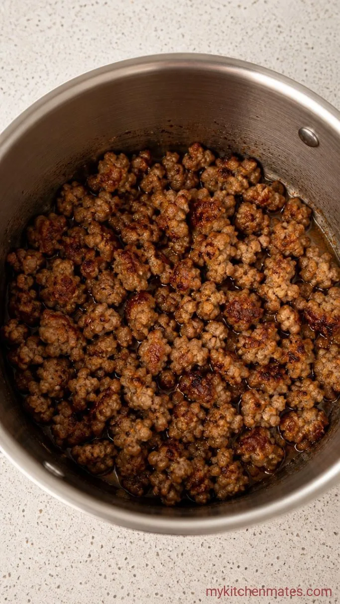 Creamy Low Carb Zuppa Toscana Soup Step 1: Brown the Sausage