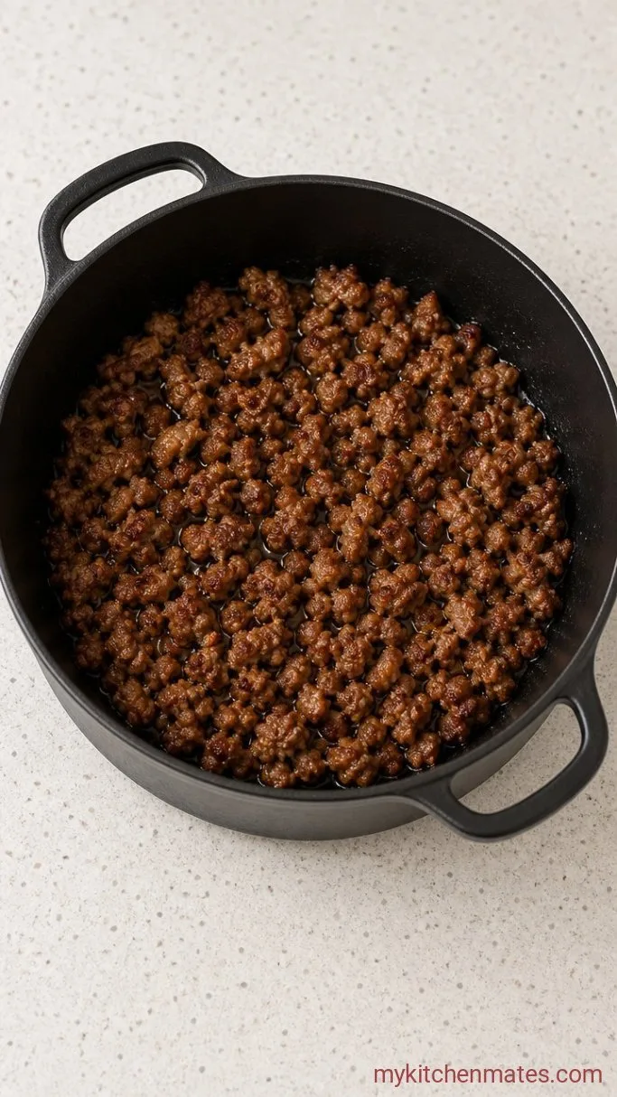 Step 1: Brown the Sausage