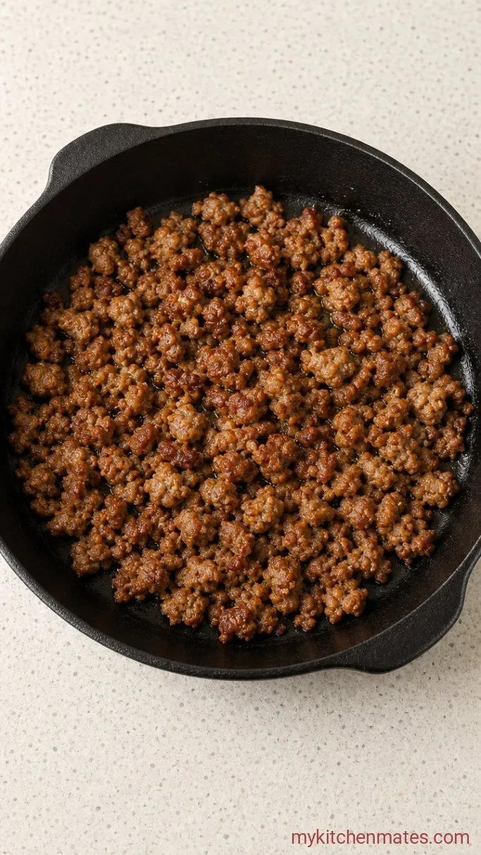 Step 1: Brown the Sausage