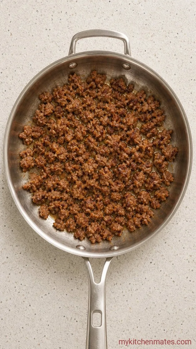Step 1: Brown the Sausage