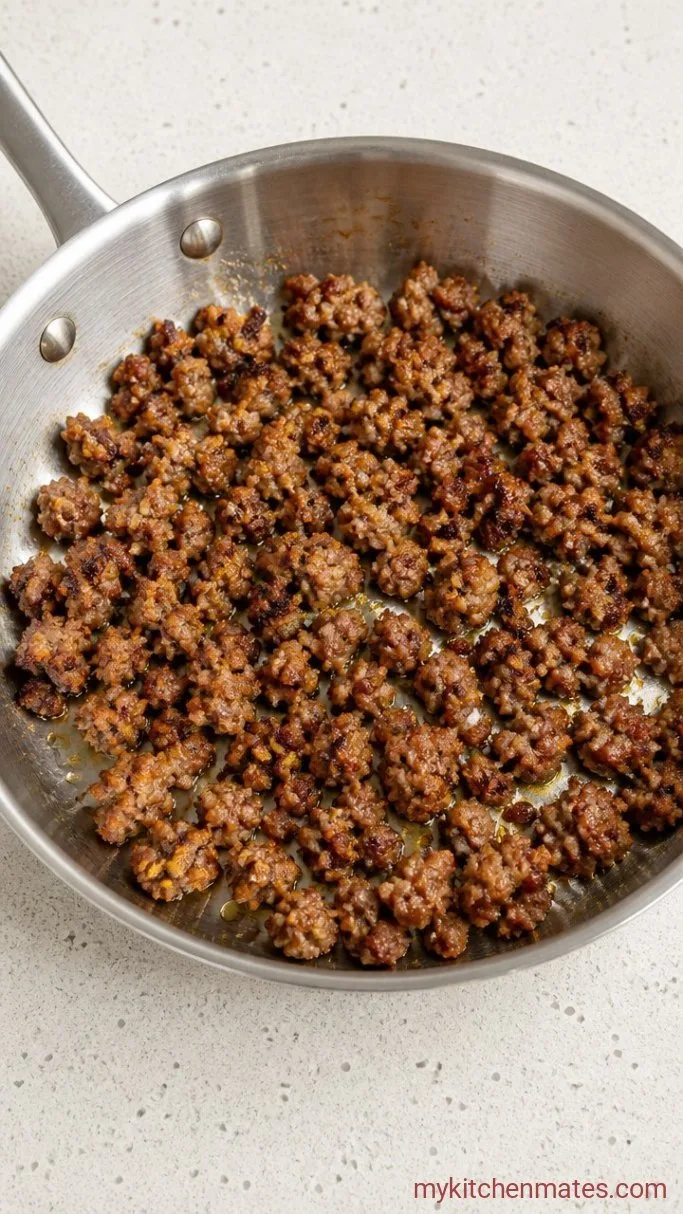 Step 1: Brown the Sausage