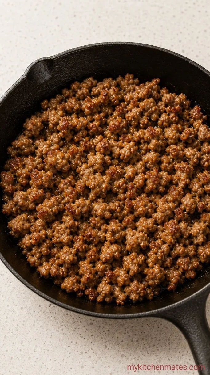 Make-Ahead Sausage Breakfast Casserole Step 1: Brown the Sausage