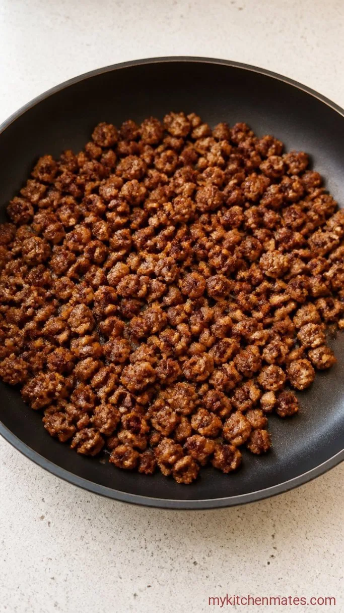 Crockpot Biscuits and Gravy (Easy Slow Cooker Breakfast) Step 1: Brown the Sausage