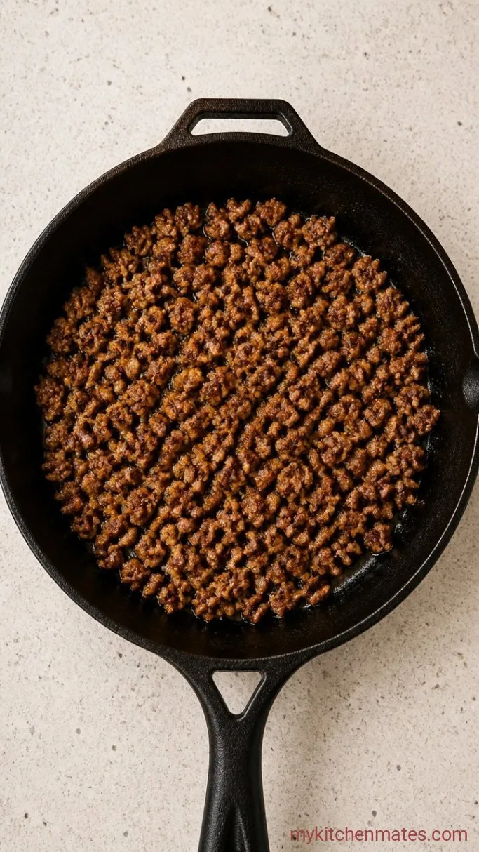 Step 1: Brown the Sausage