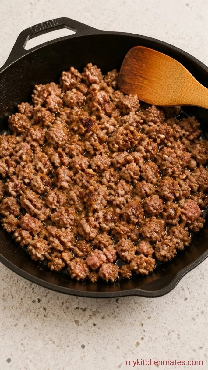 Step 1: Brown the Sausage