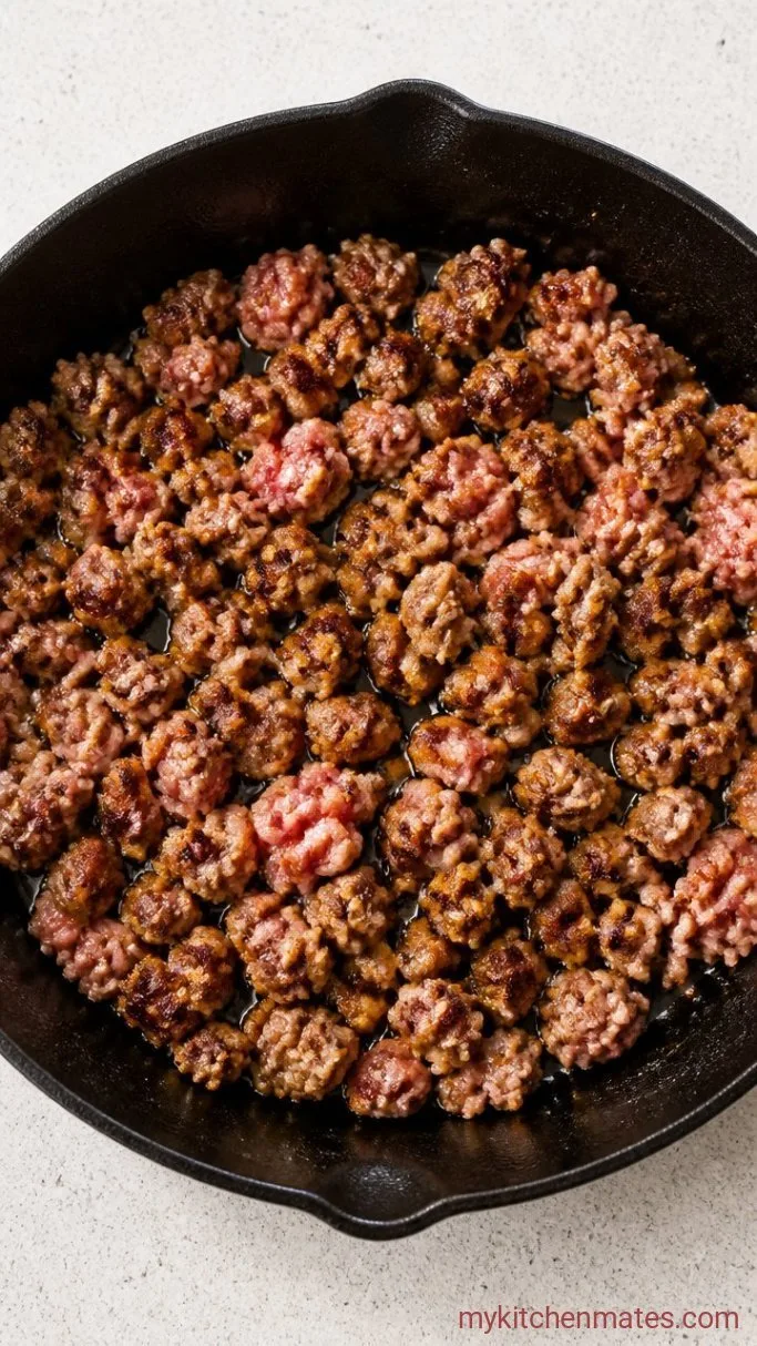Step 1: Brown the Sausage
