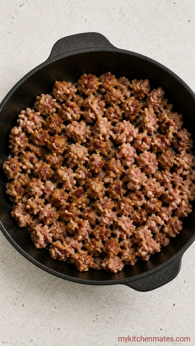 Step 1: Brown the Sausage