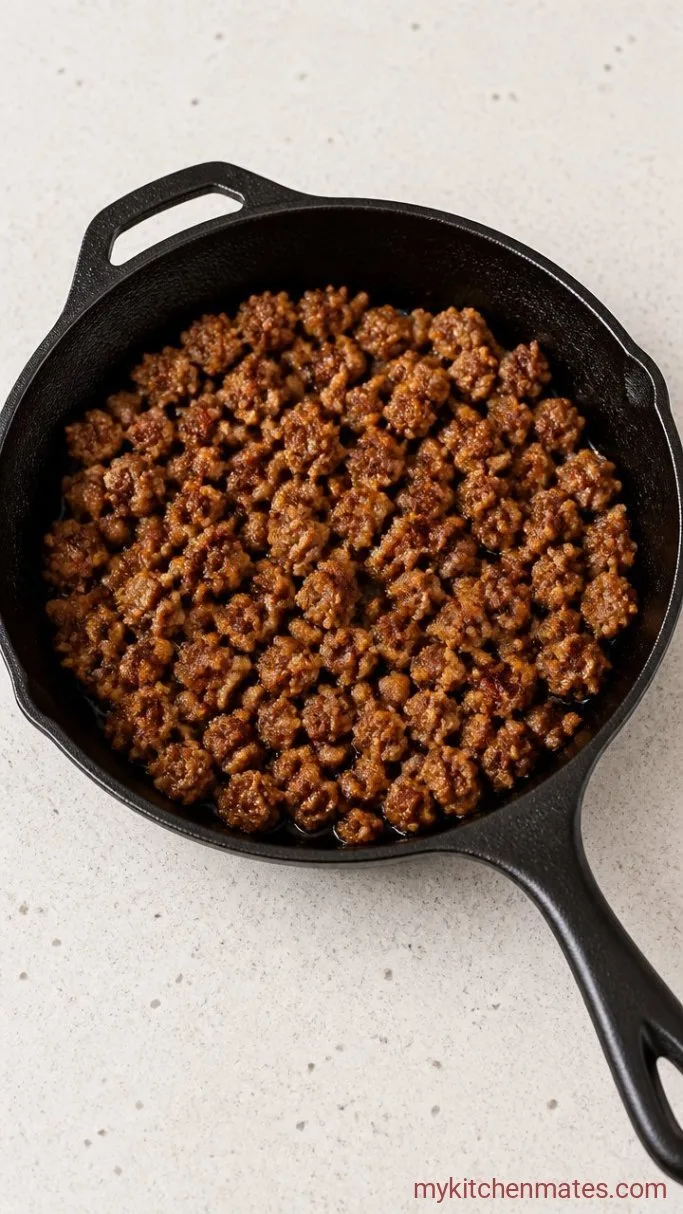 Step 1: Brown the Sausage
