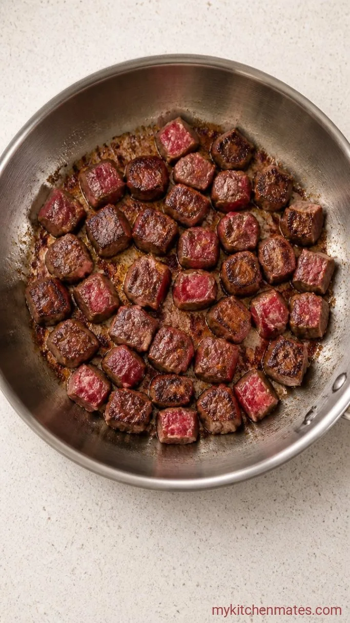 Slow Cooker Steak Chili Step 1: Brown the Steak