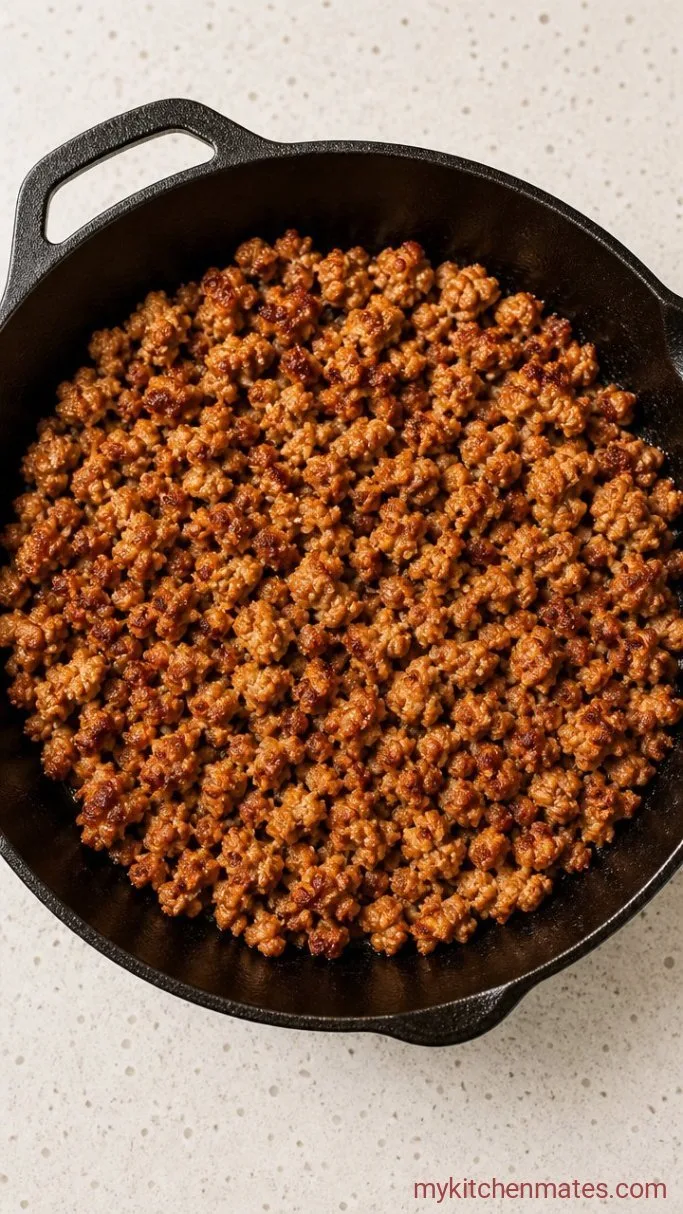 20-Minute Teriyaki Turkey Rice Bowl Step 1: Brown the Turkey