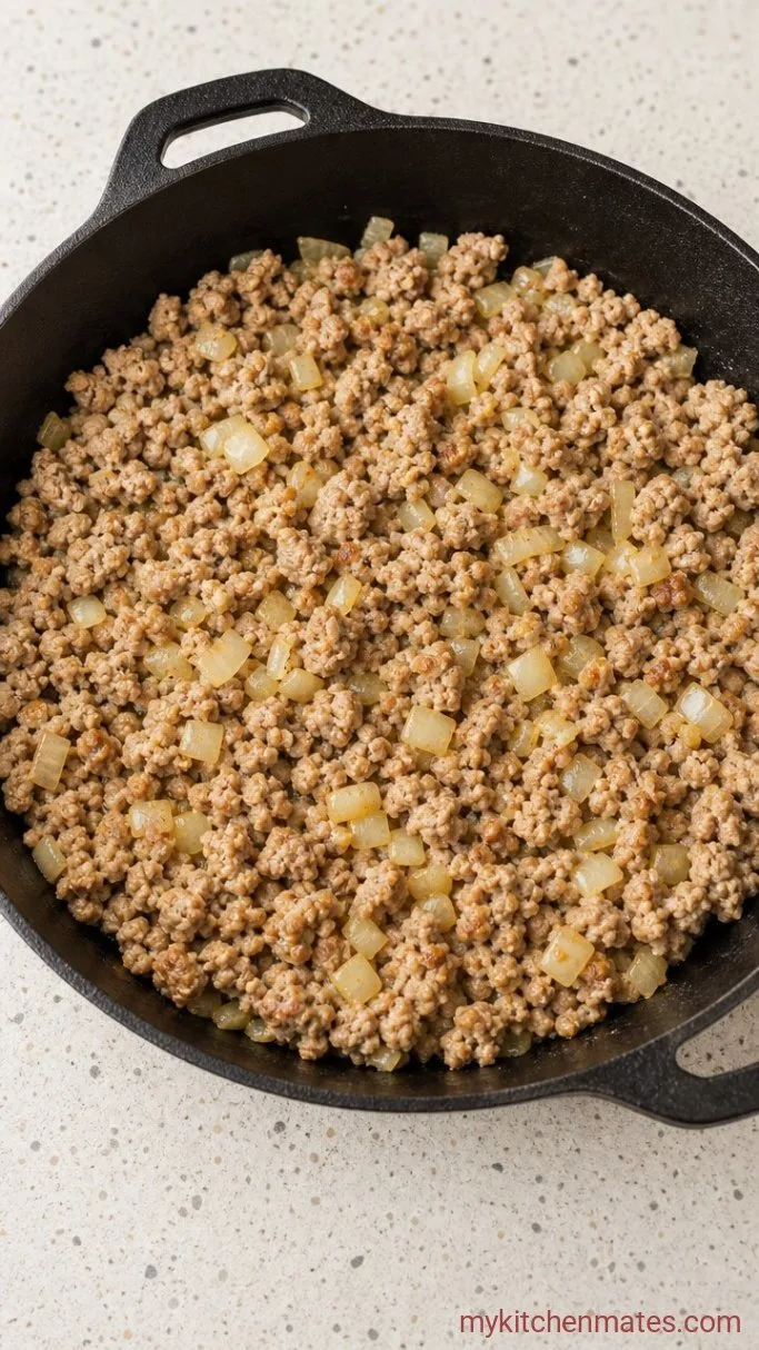30-Minute Turkey Taco Bowls Step 1: Brown the Turkey
