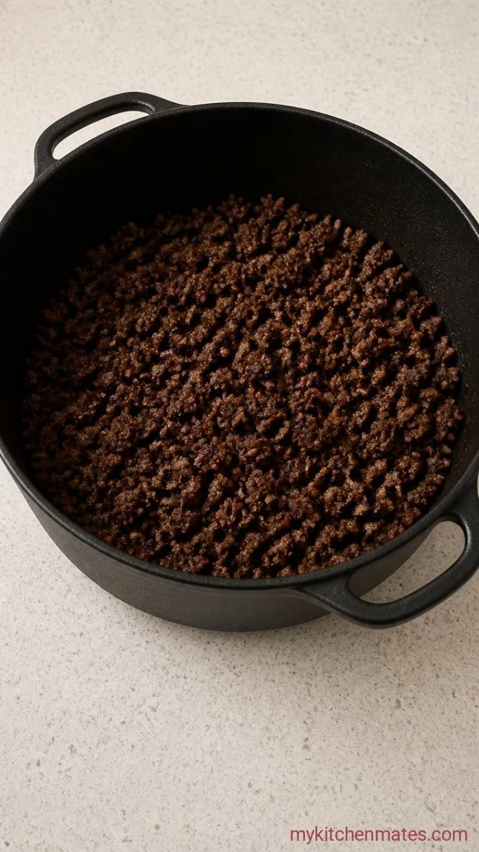 Step 1: Brown the Venison