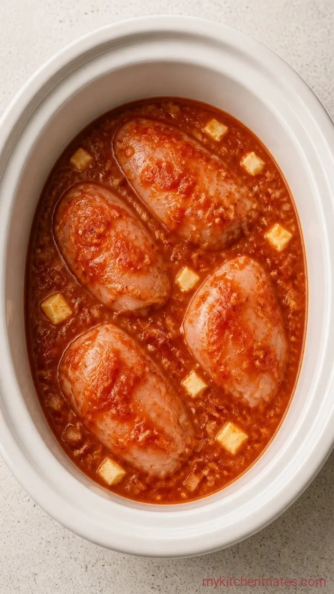 Step 1: Build the Sauce and Load the Chicken