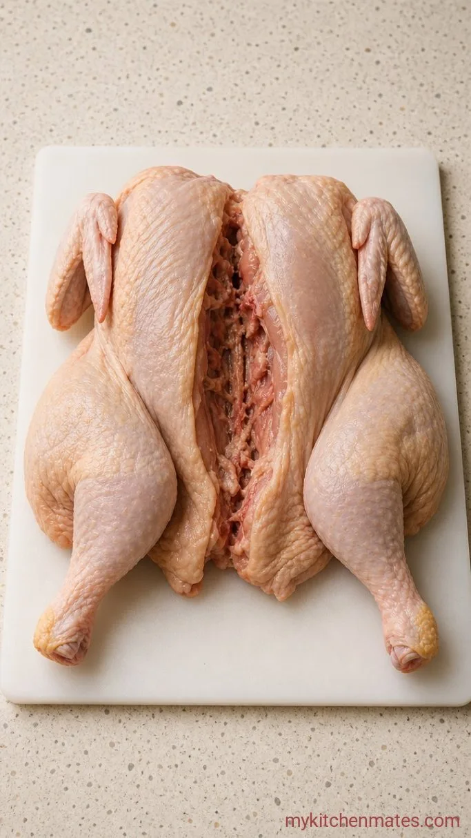 Juicy Grilled Spatchcock Chicken (Ready in 50 Minutes) Step 1: Butterfly the Chicken
