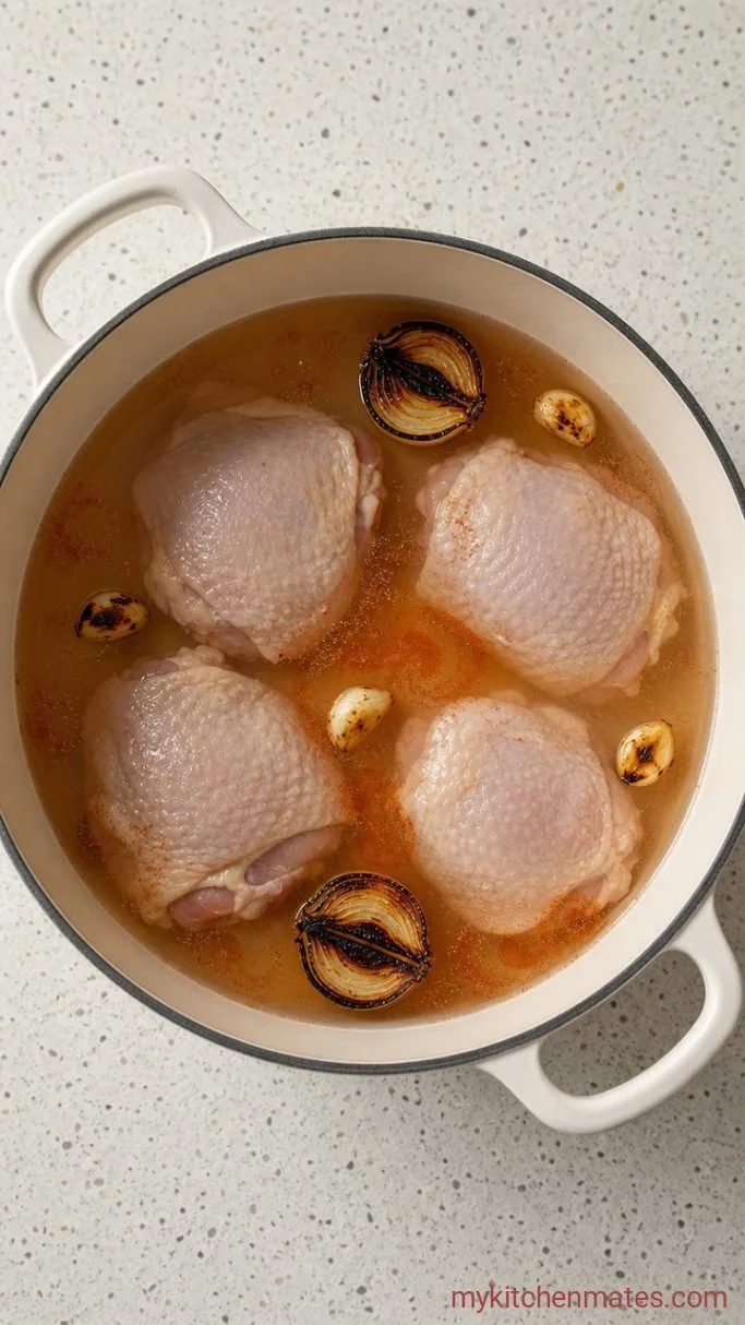 Step 1: Char the Aromatics and Build the Broth