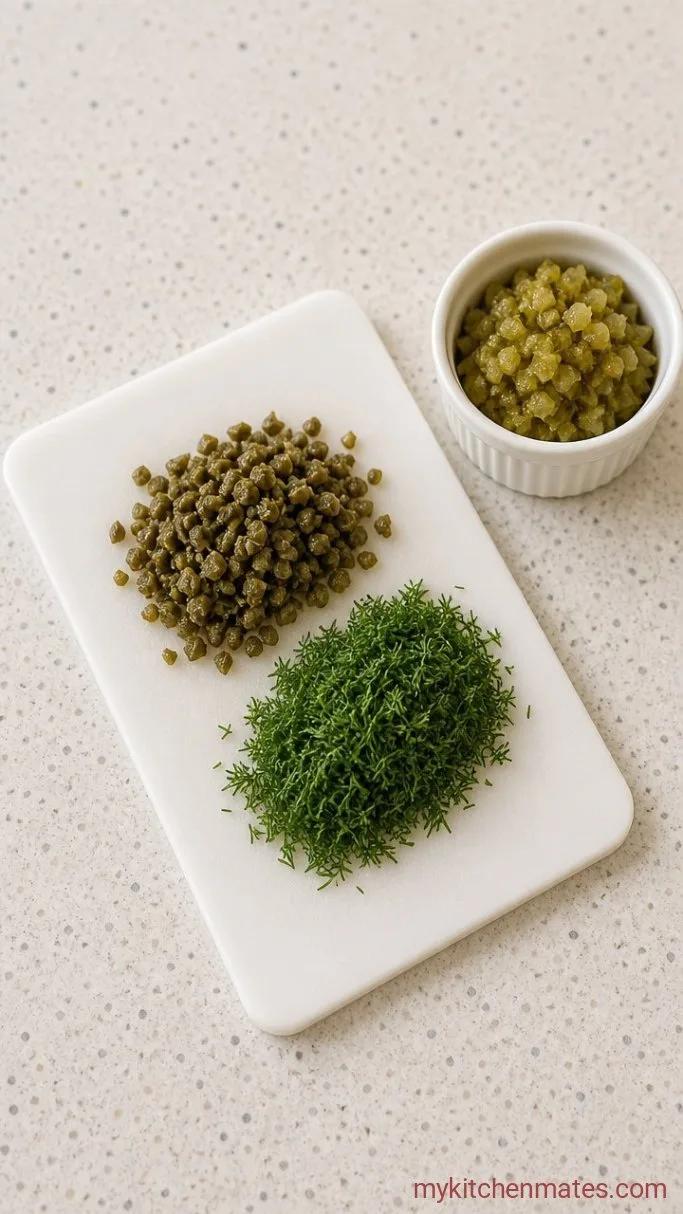 Step 1: Chop the Briny Mix-Ins