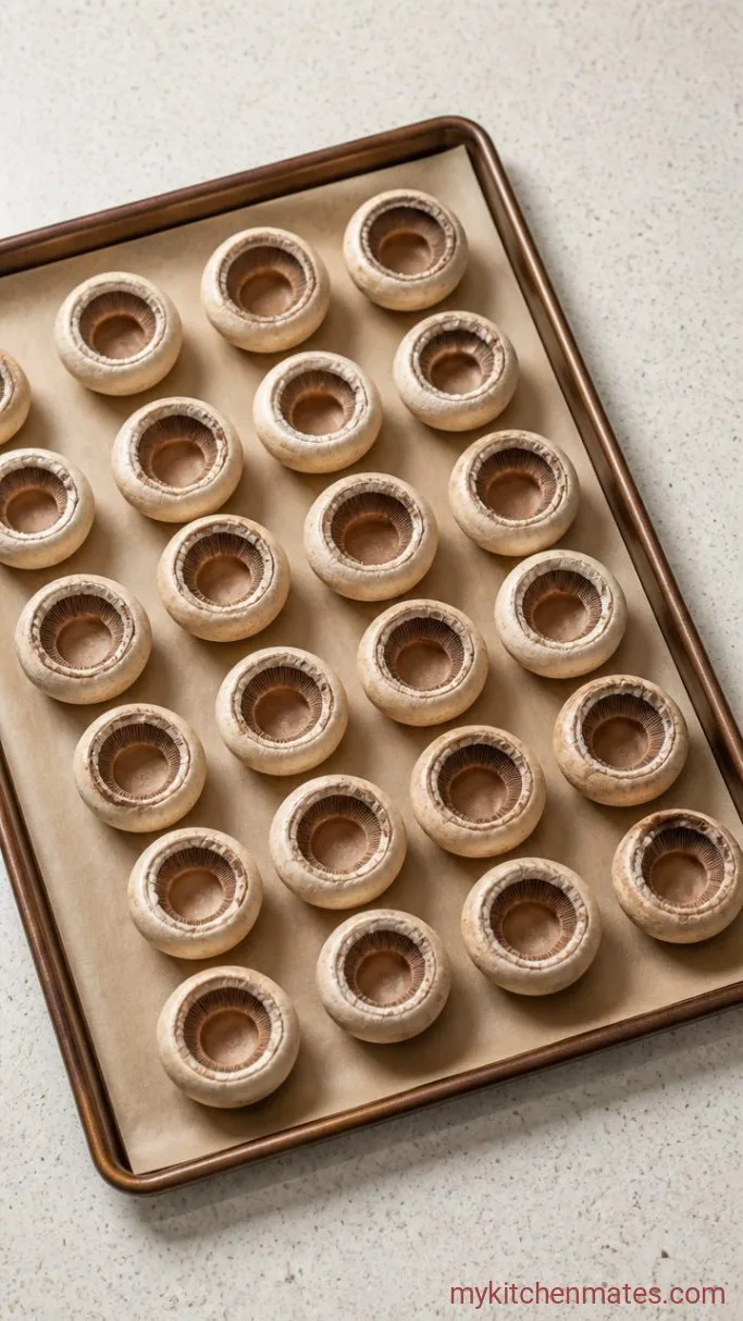 Step 1: Clean and Hollow the Mushrooms
