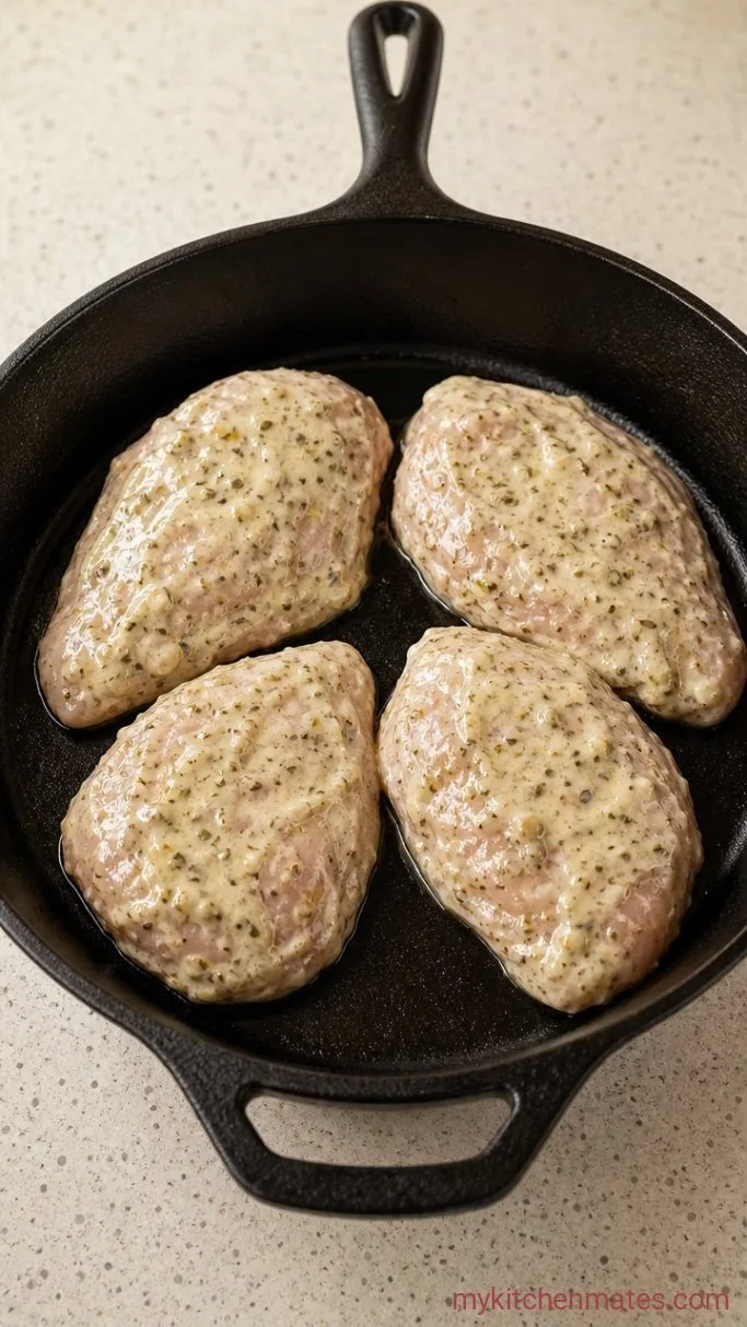 Juicy High Protein Chicken Breast with Lemon and Herbs Step 1: Coat the Chicken with the Herb Marinade