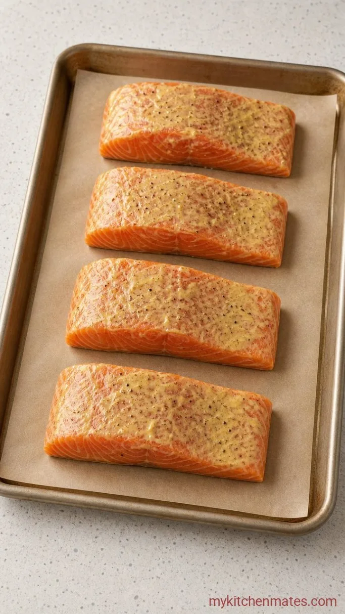 Step 1: Coat the Salmon With Mustard