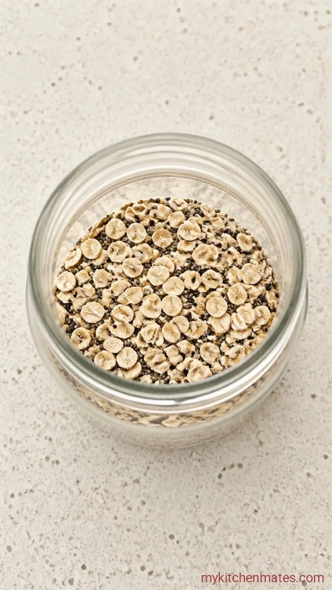 Step 1: Combine the Oats and Chia Seeds
