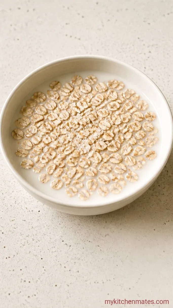 Quick & Creamy Microwave Oatmeal (5 Ways) Step 1: Combine the Oats and Liquid