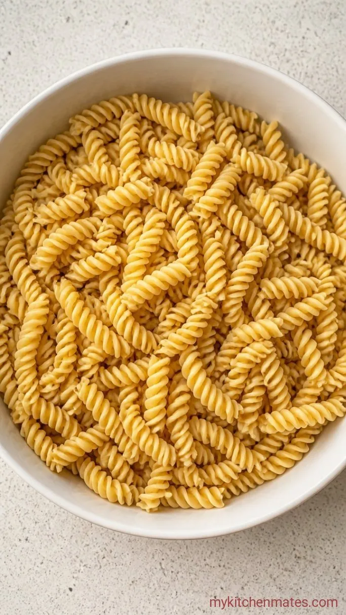 Creamy Chicken Pasta Salad Step 1: Cook and Cool the Pasta
