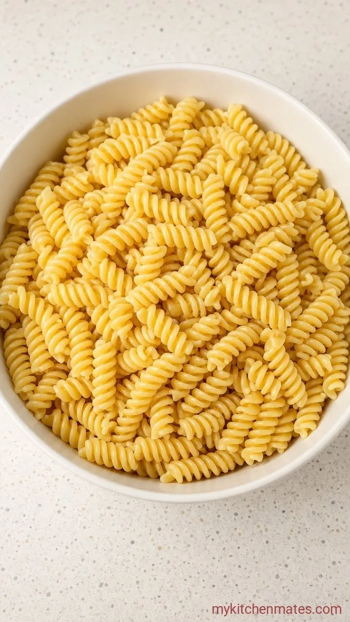 Balsamic Pasta Salad with Mozzarella and Cherry Tomatoes Step 1: Cook and Cool the Pasta