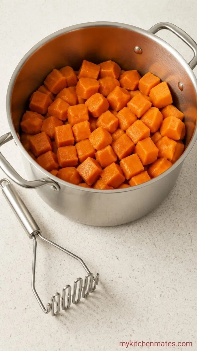 Step 1: Cook and Mash the Sweet Potatoes