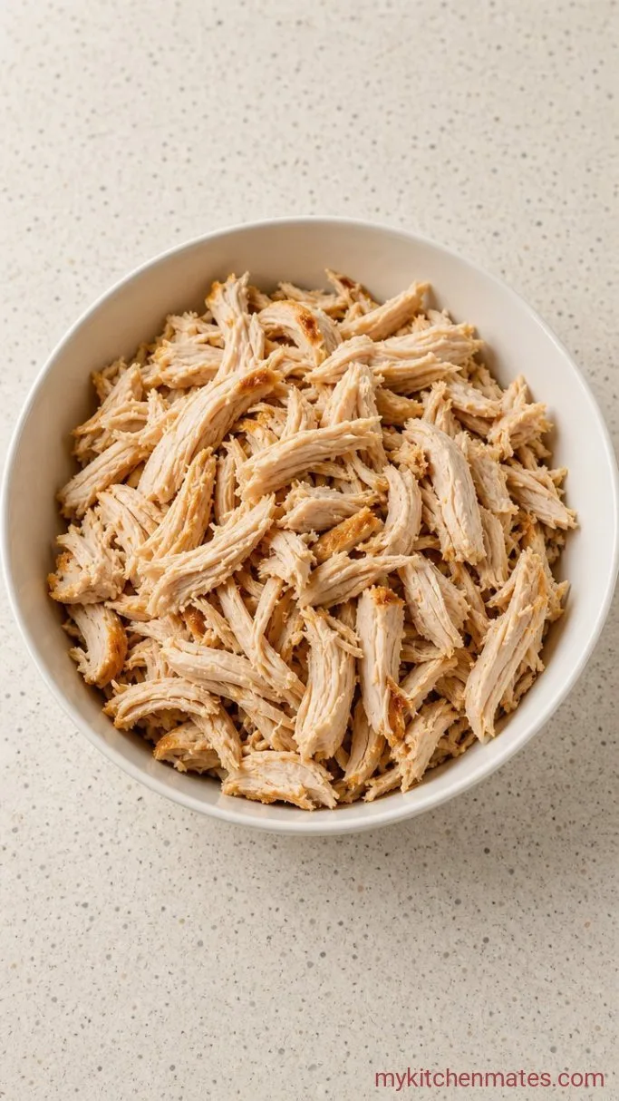 Step 1: Cook and Shred the Chicken