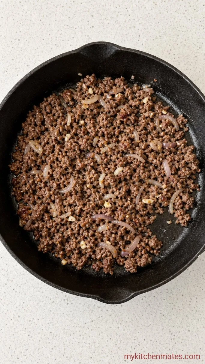 Step 1: Cook the Aromatics and Beef
