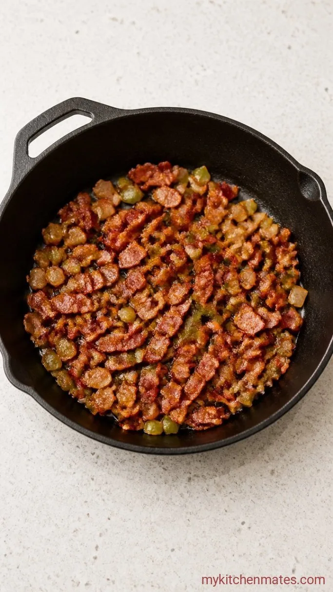 Step 1: Cook the Bacon and Veggies