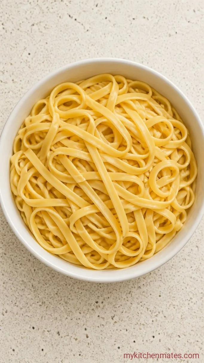 30-Minute Chicken Shrimp Alfredo Step 1: Cook the Fettuccine