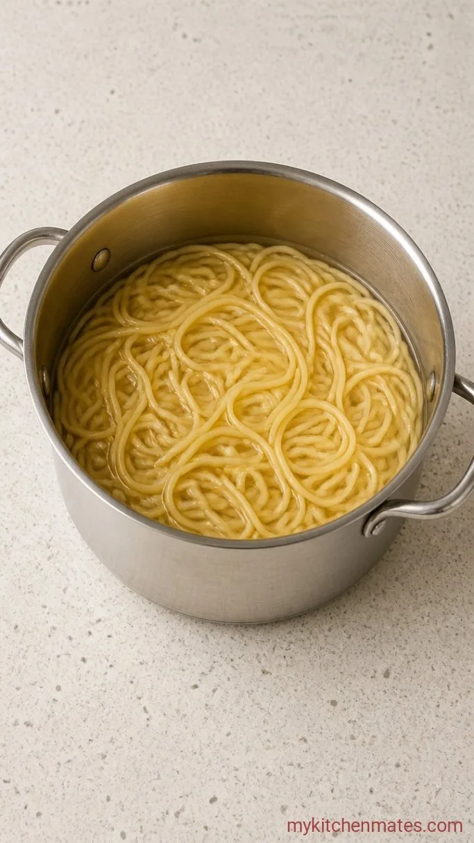 20-Minute Creamy Garlic Parmesan Pasta Step 1: Cook the Pasta