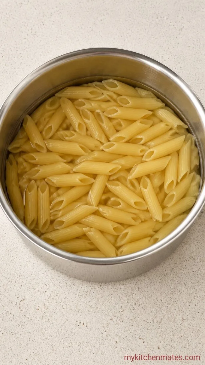4-Ingredient Creamy Vegan Pasta Step 1: Cook the Pasta
