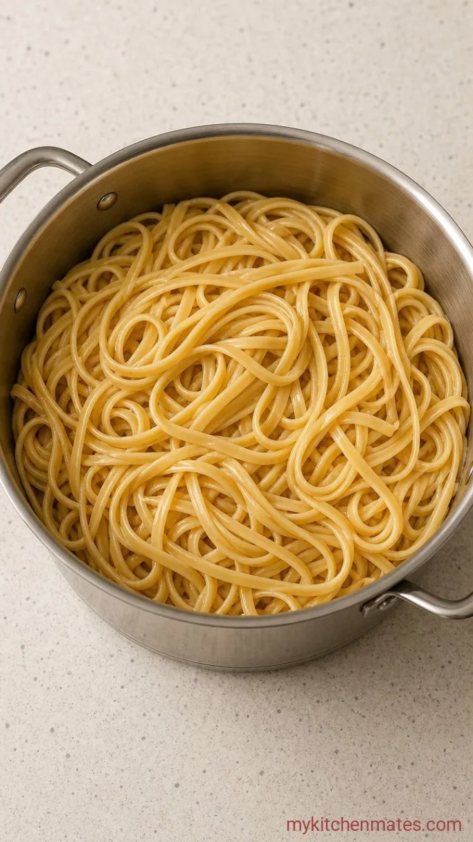 20-Minute Lemon Pesto Pasta Step 1: Cook the Pasta