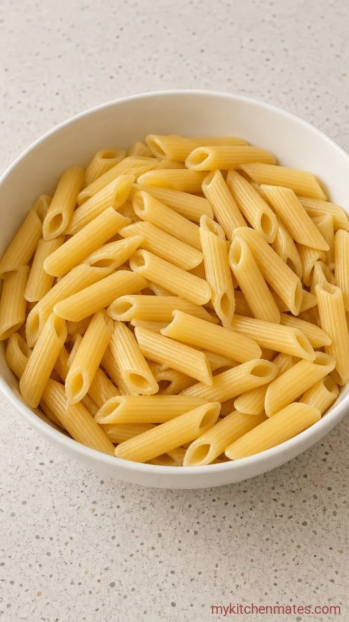 20-Minute Creamy Garlic Penne Pasta Step 1: Cook the Penne