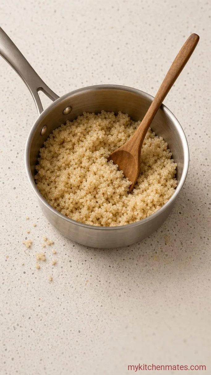 30-Minute Shrimp Quinoa Bowl with Lemon-Tahini Dressing Step 1: Cook the Quinoa