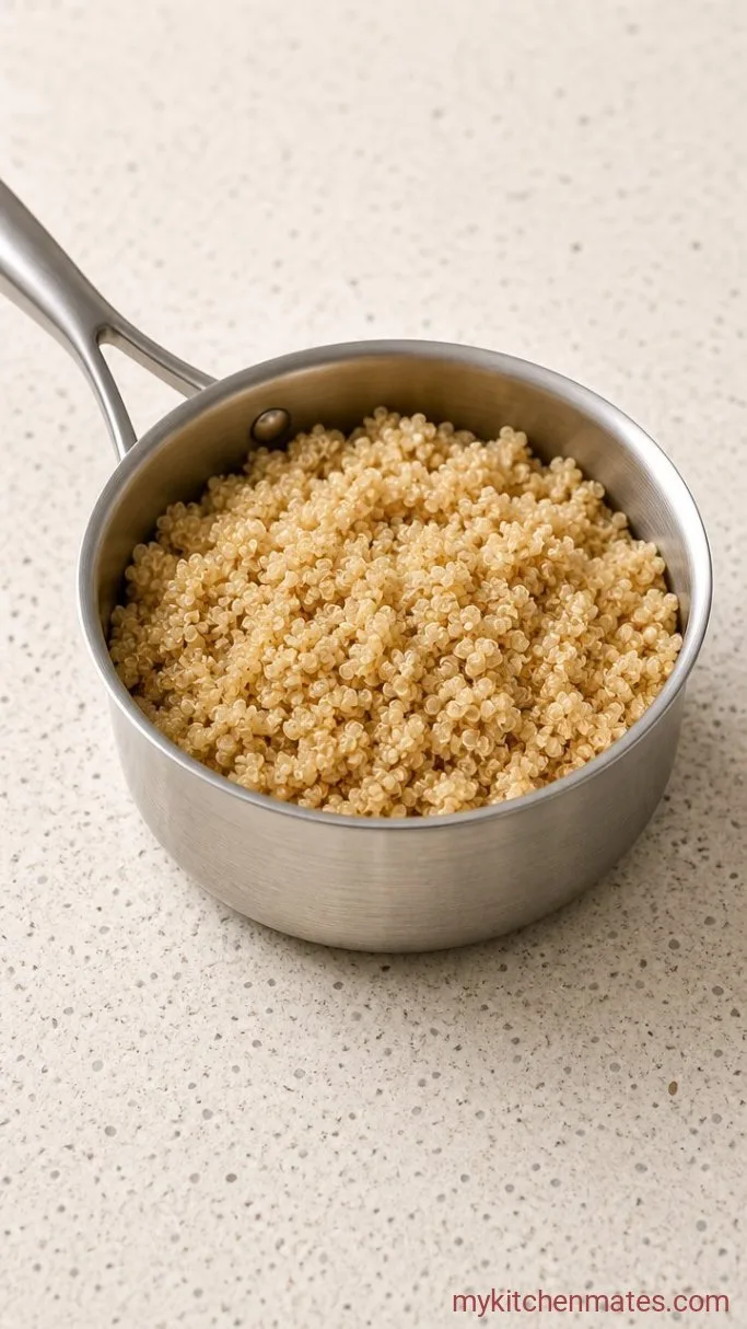 25-Minute Salmon Quinoa Bowl with Lemon Herb Dressing Step 1: Cook the Quinoa