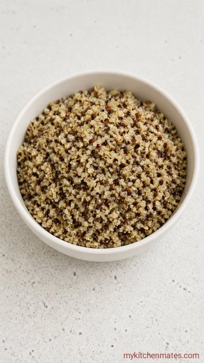 Quick Greek Quinoa Salad with Lemon Dressing Step 1: Cook the Quinoa