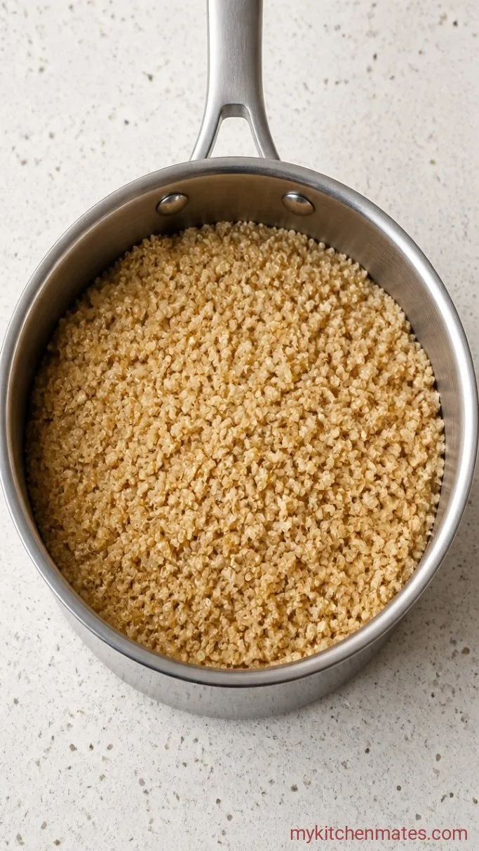 Quick Kale Quinoa Salad with Lemon Vinaigrette Step 1: Cook the Quinoa