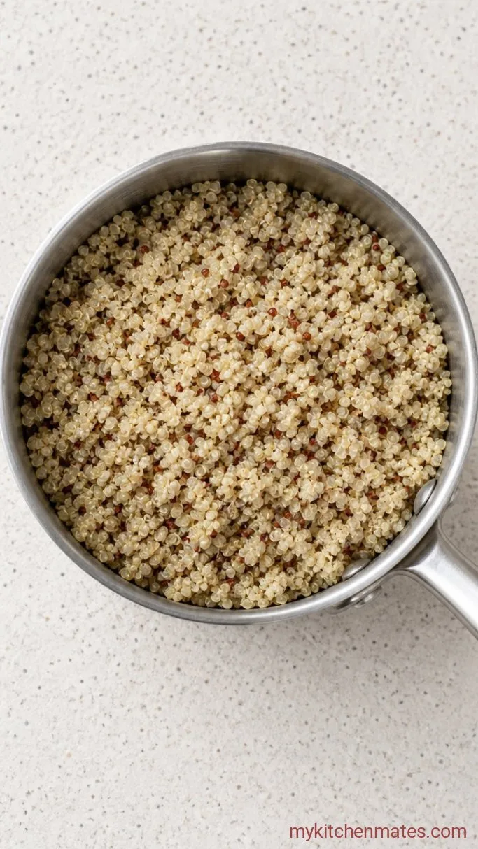 Creamy Quinoa Avocado Salad with Lemon Basil Dressing Step 1: Cook the Quinoa